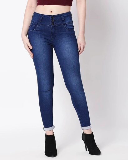 Jeans taille haute